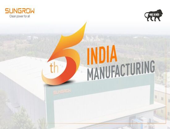 Sungrow India Achieves Remarkable Breakthrough of Completion of 5 Years in Line with Make In India Initiative