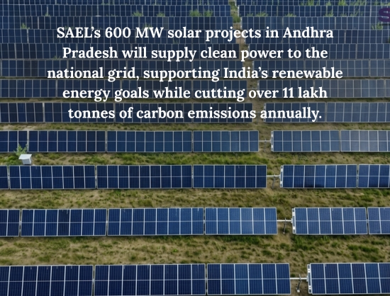 SAEL Industries Commissions 600 MW Solar Projects in Andhra Pradesh