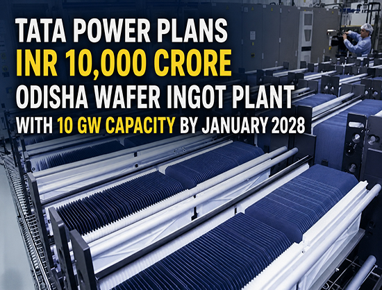 Tata Power Plans to Commission 10 GW Wafer and Ingot Plant in Odisha by January 2028