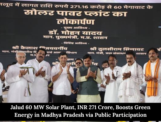 Jalud 60 MW Solar Plant Inaugurated, Chief Minister Mohan Yadav Calls It National Milestone