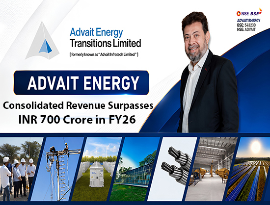 Advait Energy Transitions Posts 79.68 Percent YoY Growth in Revenue to INR 714.52 Cr in FY26
