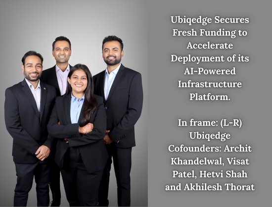 Ubiqedge Raises INR 10 Crore to Scale AIoT Platform for Industrial Infrastructure