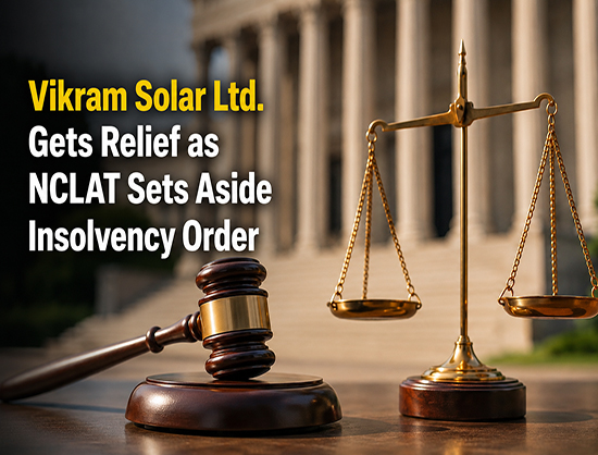 Vikram Solar Wins NCLAT Relief as Tribunal Sets Aside NCLT Insolvency Order