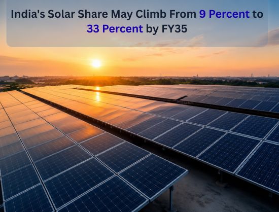 India's Solar Power Demand to Grow 22 Percent Annually till FY35, Says Report