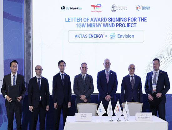Envision Energy to Supply Turbines for Kazakhstan’s 1 GW Mirny Wind Farm