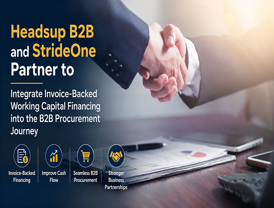 Headsup B2B Partners with StrideOne to Offer Working Capital Financing to Buyers