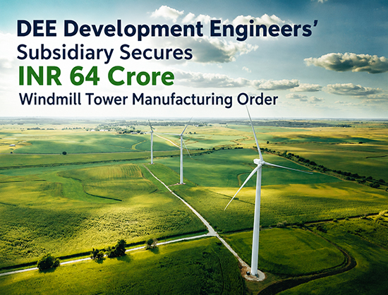 DEE Development Engineers' Unit Wins INR 64 Crore Wind Tower Order from Ganeko Solar