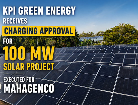 KPI Green Energy Secures Charging Permission for 100 MW Solar EPC Project in Maharashtra