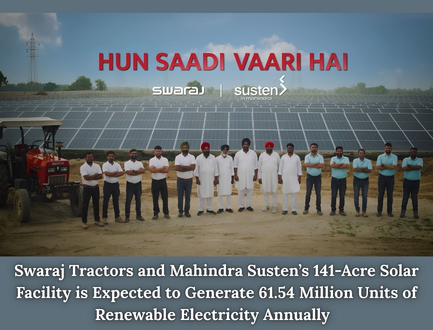 Swaraj Tractors, Mahindra Susten Commission 42 MWp Solar Project in Punjab