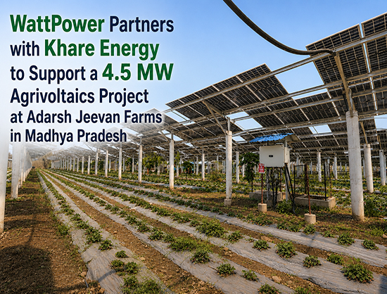 WattPower Supports 4.5 MW Agrivoltaics Project to Boost Dual Land Use in Madhya Pradesh