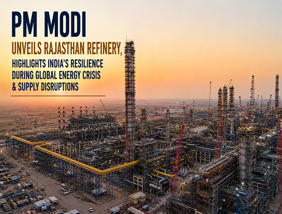 PM Modi Unveils Rajasthan Refinery, Cites Energy Resilience Amid Global Supply Crisis