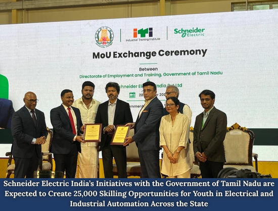 Schneider Electric Partners with Tamil Nadu to Establish 70 Advanced Skill Centres