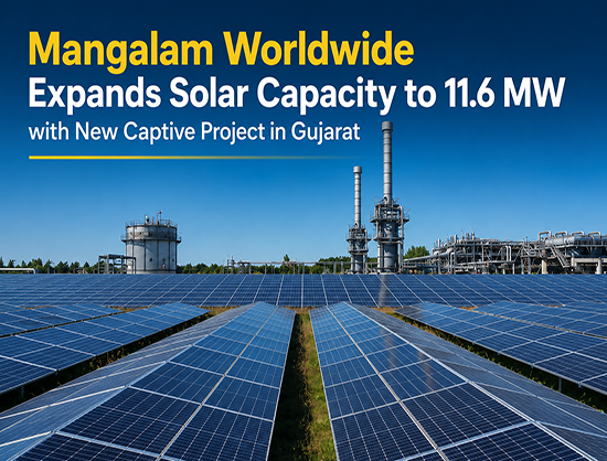 Mangalam Worldwide Commissions 10.4 MW Captive Solar Plant in Gujarat