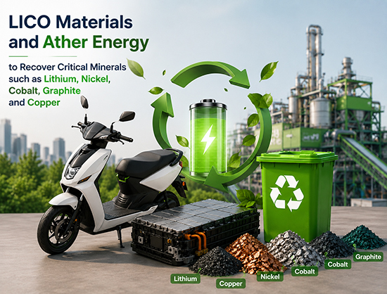 LICO Materials and Ather Energy Partner to Build Circular Battery Recycling Ecosystem for EVs