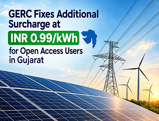 Gujarat Sets Additional Surcharge at INR 0.99/kWh for Open Access Consumers