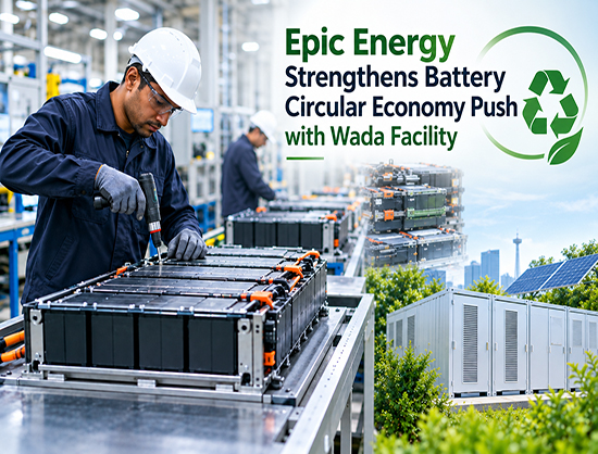 Epic Energy&rsquo;s SUN LLP Starts Trial Production at Wada Second-Life Battery Facility