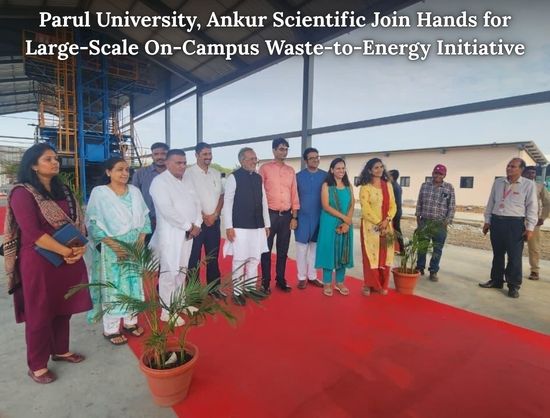 Parul University Partners with Ankur Scientific to Turn Campus Waste into Energy