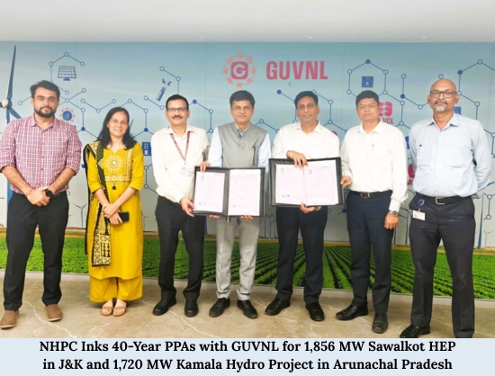 NHPC Signs 40-Year PPAs with GUVNL for 3,576 MW Hydropower Projects