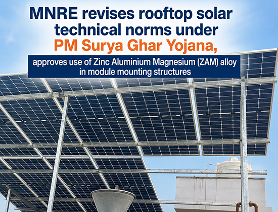 MNRE Allows ZAM Alloy in Rooftop Solar Mounting Structures Under PM Surya Ghar Scheme