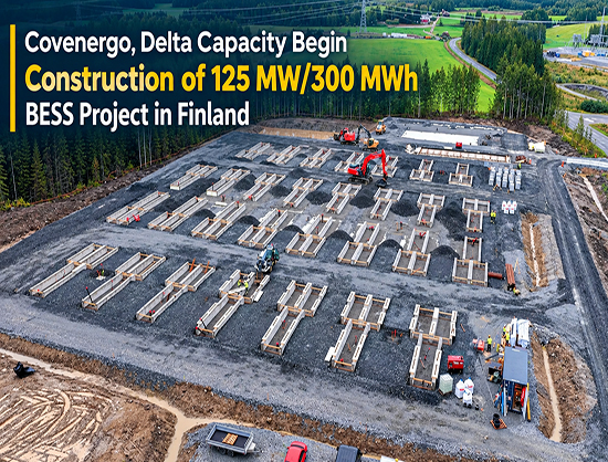 Covenergo, Delta Capacity Partner on 300 MWh BESS Project in Finland
