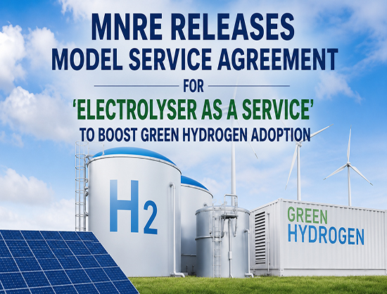 MNRE Published Model Service Agreement for Electrolyser as a Service