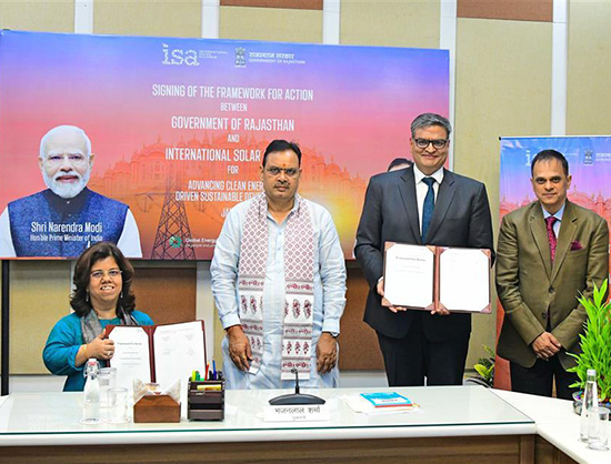 Rajasthan Becomes First Indian State to Sign Clean Energy Framework with International Solar Alliance