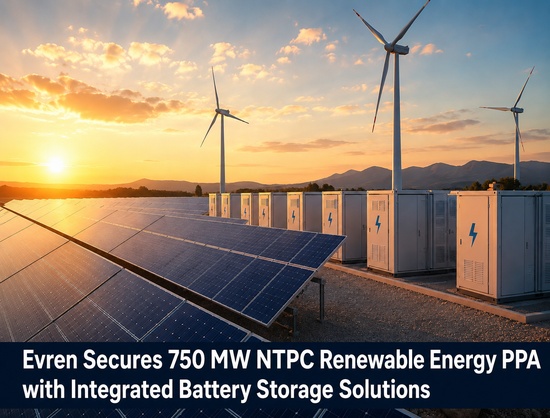 Evren Signs 750 MW Renewable Energy PPA with NTPC, Expands Clean Energy Portfolio