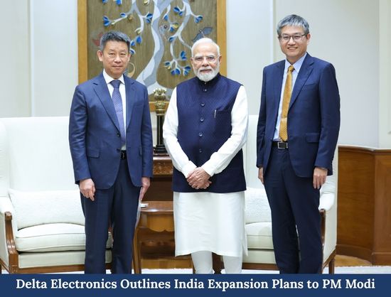 Delta Electronics Discusses India Roadmap with PM Modi