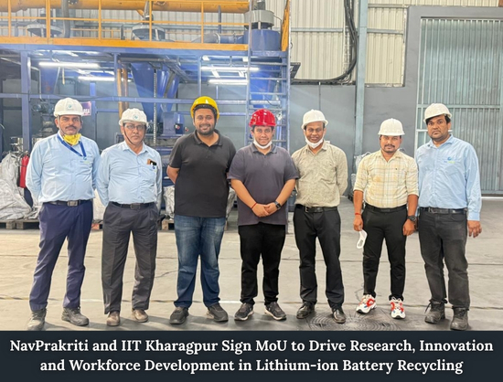 NavPrakriti Partners with IIT Kharagpur to Strengthen Battery Recycling Innovation and Talent Development