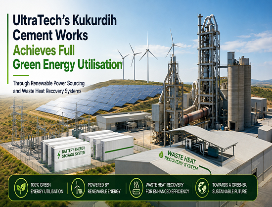 UltraTech Kukurdih Plant Hits 100 Percent Green Power Usage