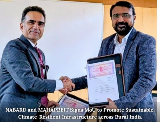 NABARD, MAHAPREIT Join Hands to Accelerate Green Infrastructure Development in Rural India