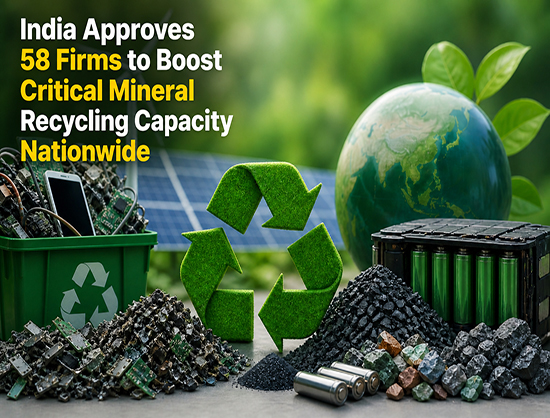 Govt. Approves 58 Firms Under Critical Mineral Recycling Scheme