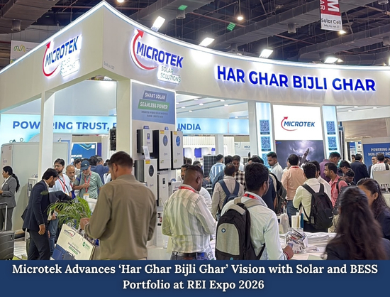 Microtek Unveils BESS Solutions for Energy Management and Cost Optimisation at REI Expo 2026
