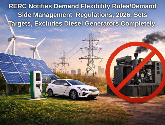 RERC Issues DF/DSM Regulations 2026 with FY 29-30 Targets, Bans Diesel Gensets