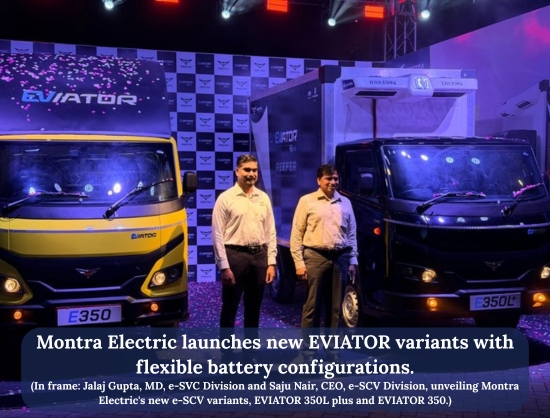 Montra Electric Expands EVIATOR Line-up with New eSCV Variants