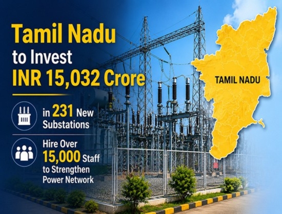 Tamil Nadu to Establish 231 New Substations Worth INR  15,032 Crore