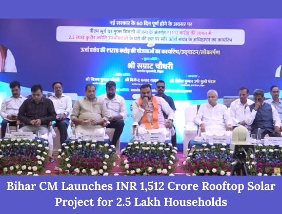 Bihar Launches INR 1,512 Crore Rooftop Solar Programme for 2.5 Lakh 'Kutir Jyoti Consumers'