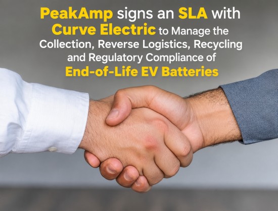 PeakAmp Partners with Curve Electric to Strengthen End-of-Life EV Battery Circularity