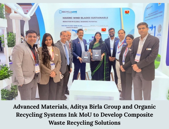 Advanced Materials, ORSL Sign MoU to Develop Composite Waste Recycling Solutions