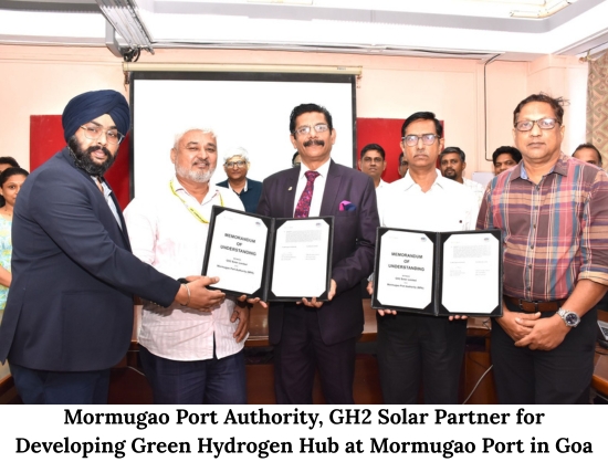 GH2 Solar Signs MoU with Mormugao Port Authority for Green Hydrogen Hub Development