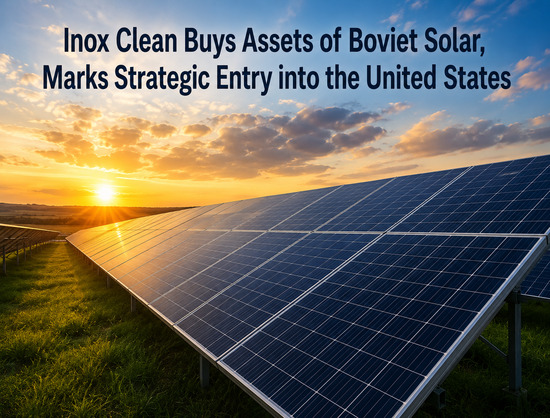 Inox Clean Acquires Boviet Solar Assets in USD 750 Million Deal, Marks Strategic Entry into US