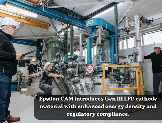 Epsilon CAM Unveils Gen III LFP Cathode Breakthrough to Challenge Global Supply Dominance