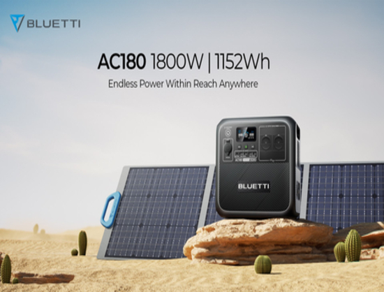 BLUETTI Launches AC180, New Innovation in Portable Power Stations - Europe