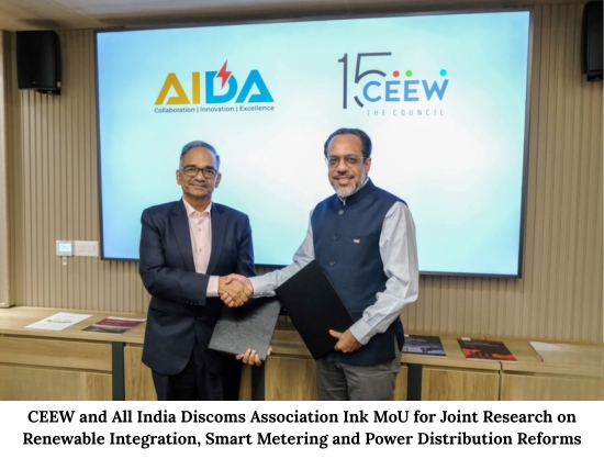 CEEW, AIDA Sign MoU for Joint Research to Support Adequacy Planning and DRE Integration