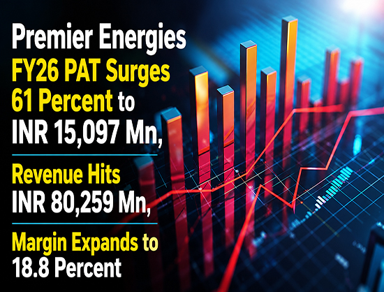 Premier Energies Reports FY26 PAT of INR 15,097 Mn, Up 61 Percent YoY, Module Capacity Reaches 11.1 GW