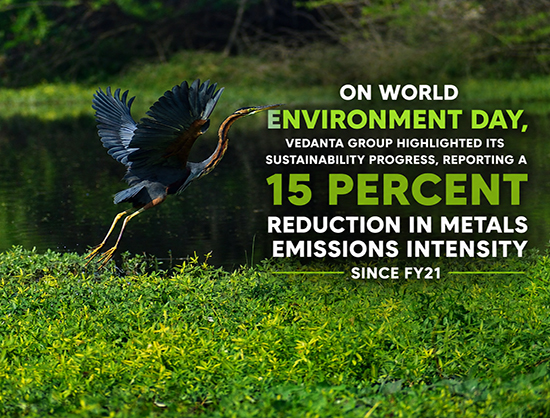 Vedanta Cuts Metals Emissions Intensity by 15 Percent Since FY21, Accelerates Low-Carbon Growth