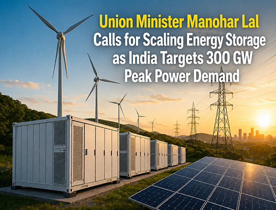 India Must Prepare for 300 GW Peak Power Demand as Energy Storage Becomes National Priority: Power Minister