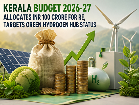 Kerala Budget 2026-27 Allocates INR 100 Crore for Renewable Energy, Green Hydrogen Push