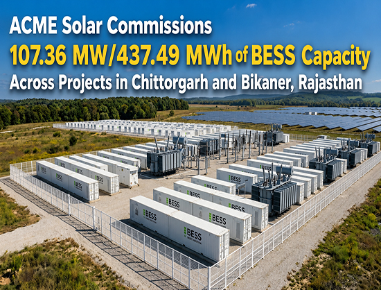 ACME Solar Commissions Two BESS Projects in Rajasthan