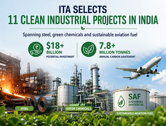 ITA Backs 11 Indian Clean Industry Projects with USD 18 Billion Potential Investment